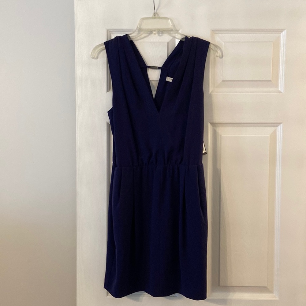 HALSTON Dress size S brand new with tag color dark purple length 34”
